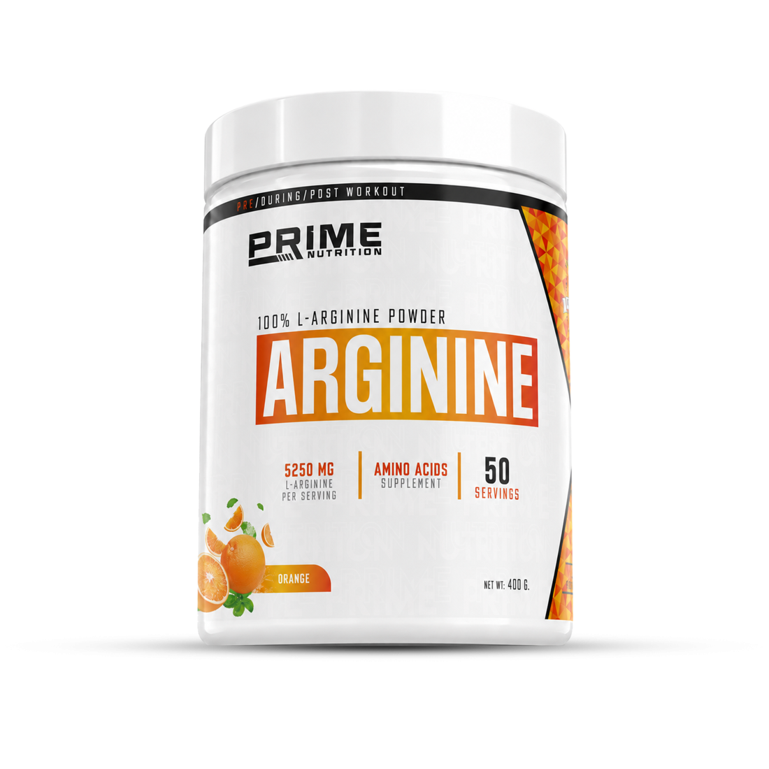Prime Nutrition L-Arginine 400 gram Portakal