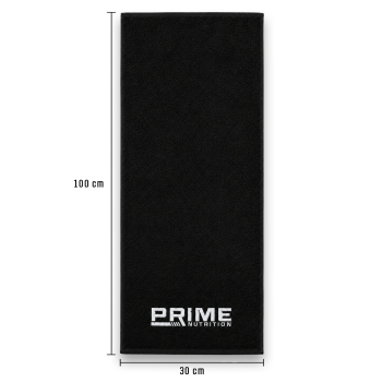 Prime Nutrition Beyaz 30x100 Siyah Havlu  