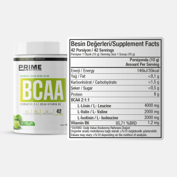 Prime Nutrition BCAA 2:1:1 420 gram Cool Lime