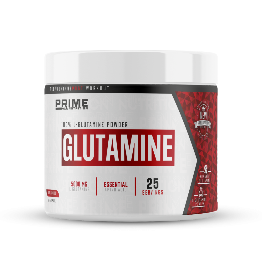 Prime Nutrition L-Glutamine 125 gram Aromasız