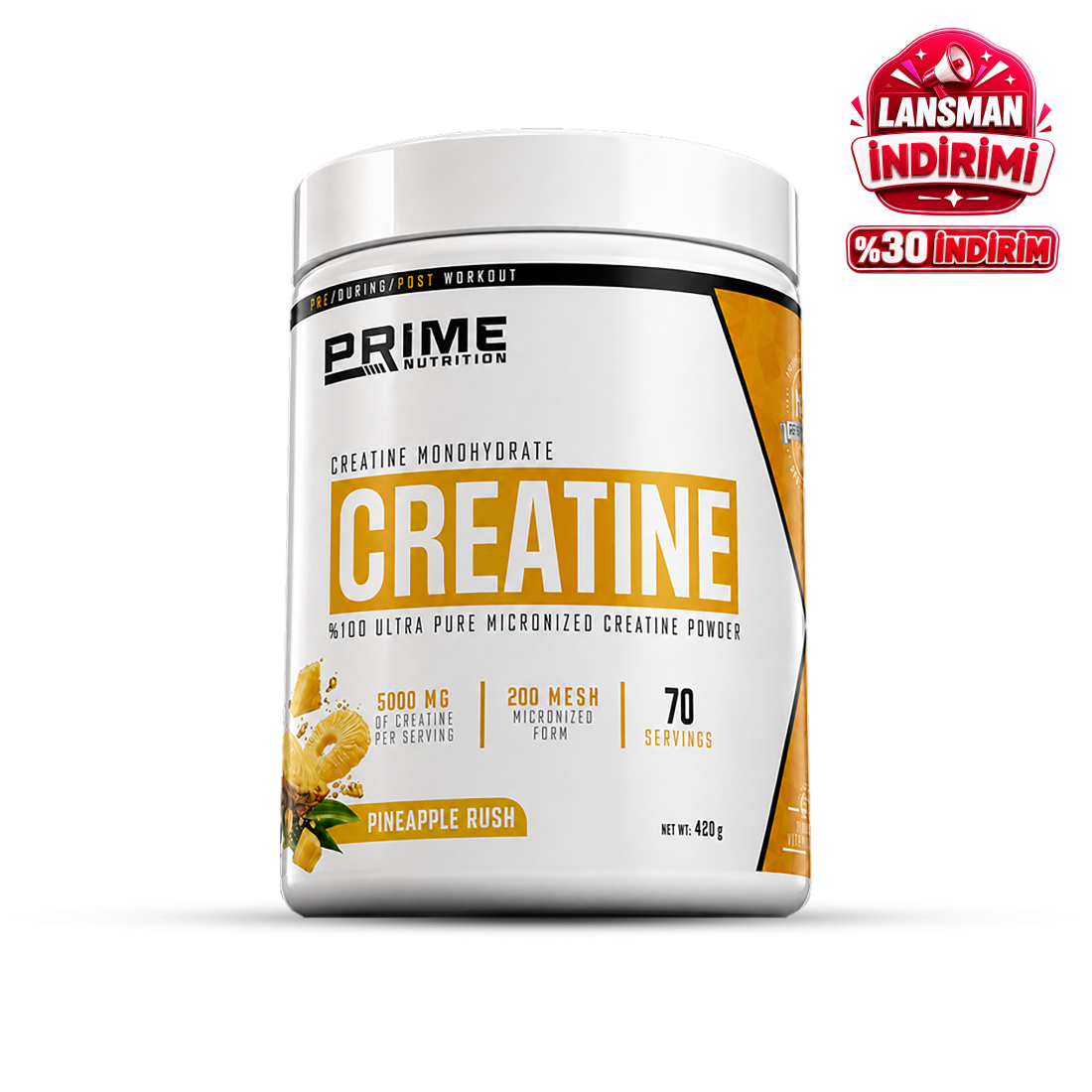 Prime Nutrition Creatine 420 gram Pineapple Rush