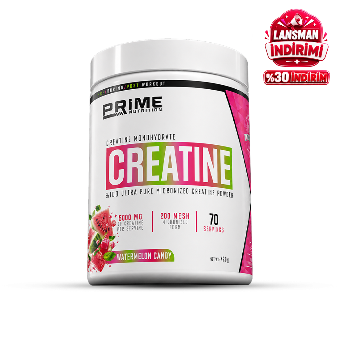 Prime Nutrition Creatine 420 gram Watermelon Candy