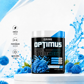 Prime Nutrition Optimus Pre-Workout 210 gram Blue Raspberry