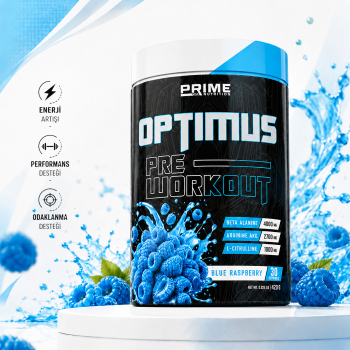Prime Nutrition Optimus Pre-Workout 420 gram Blue Raspberry