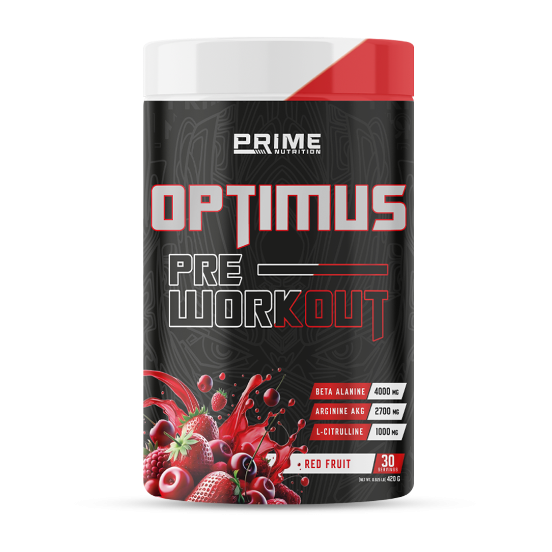 Prime Nutrition Optimus Pre-Workout 420 gram Red Fruit