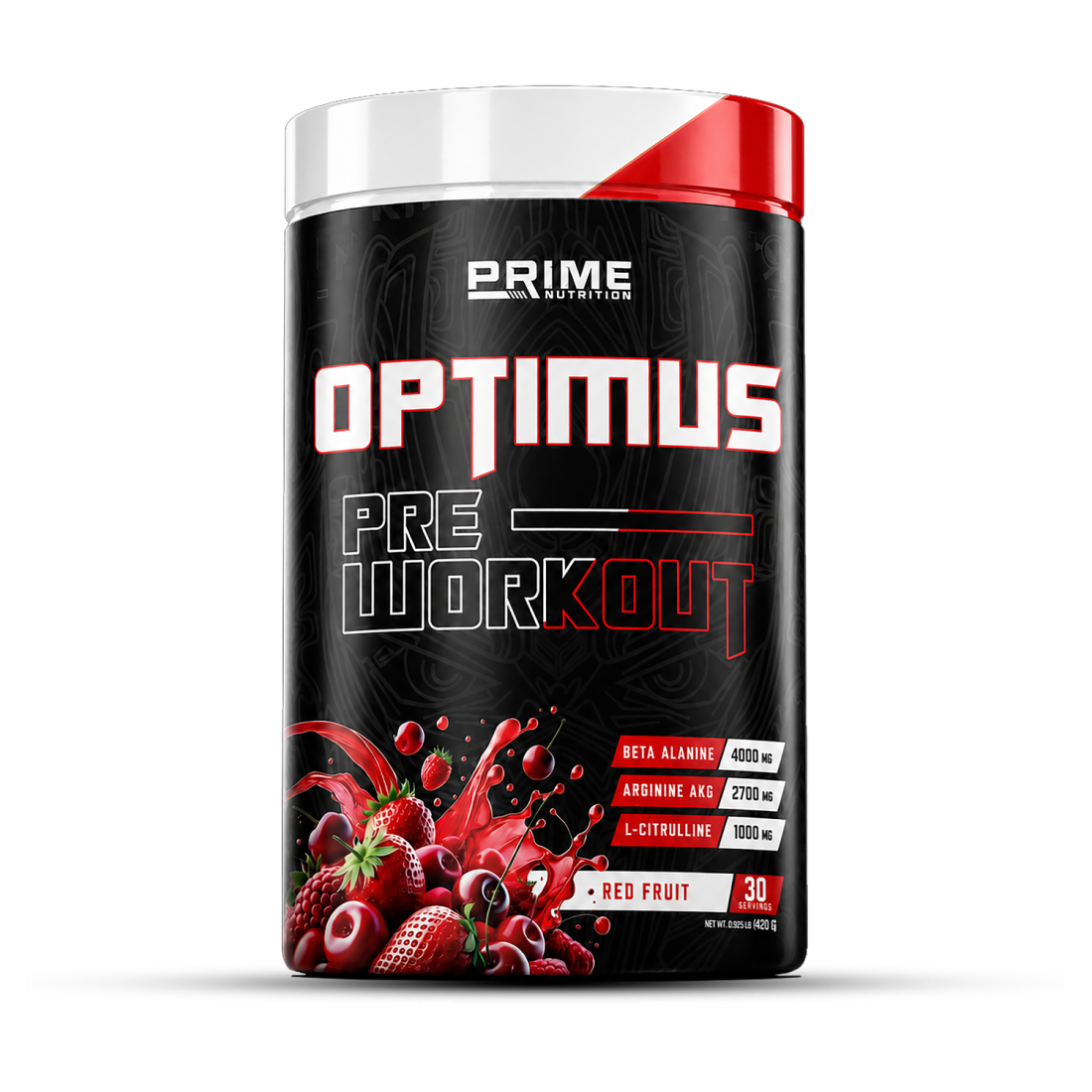 Prime Nutrition Optimus Pre-Workout 420 gram Red Fruit