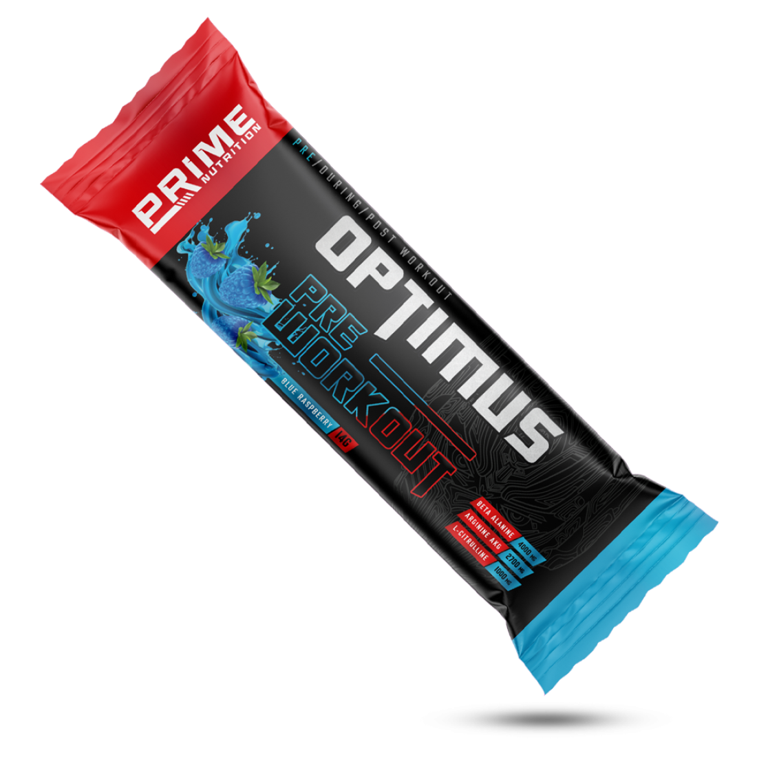 Prime Nutrition Optimus Pre-Workout 14 gram Blue Raspberry