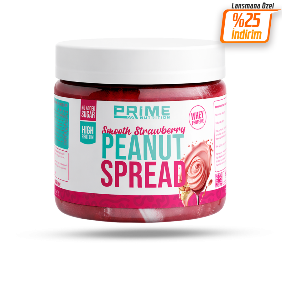 Prime Nutrition Smooth Peanut Protein Spread 350 gram Strawberry
