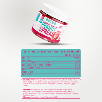 Prime Nutrition Smooth Peanut Protein Spread 350 gram Strawberry