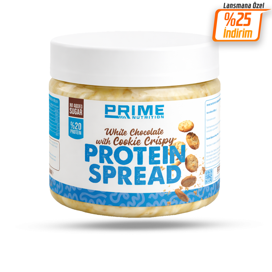 Prime Nutrition White Chocolate & Cookie Crispy Protein Spread 350 gram 