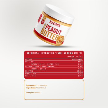 Prime Nutrition %100 Peanut Butter 350 gram 