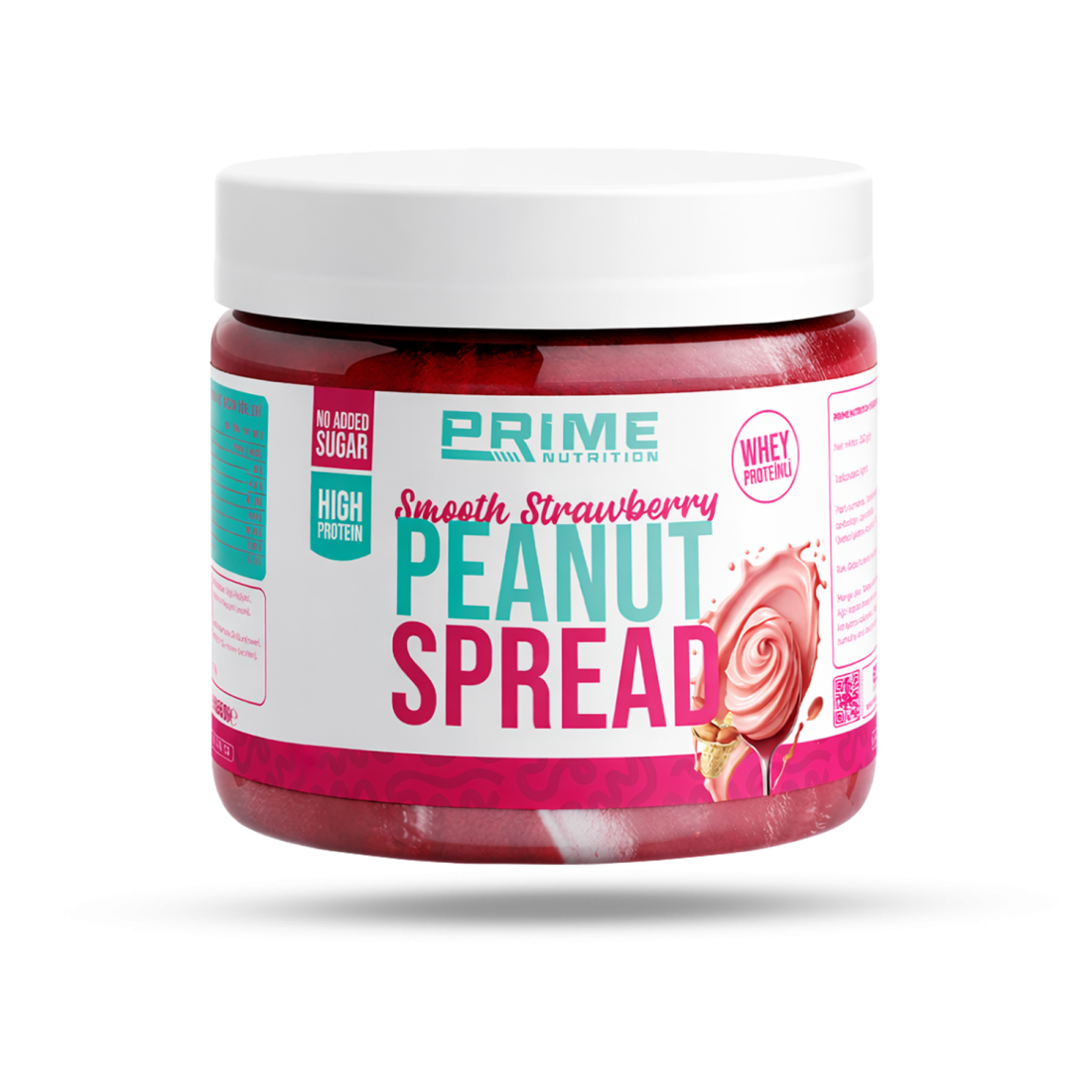 Prime Nutrition Smooth Peanut Protein Spread 350 gram Strawberry