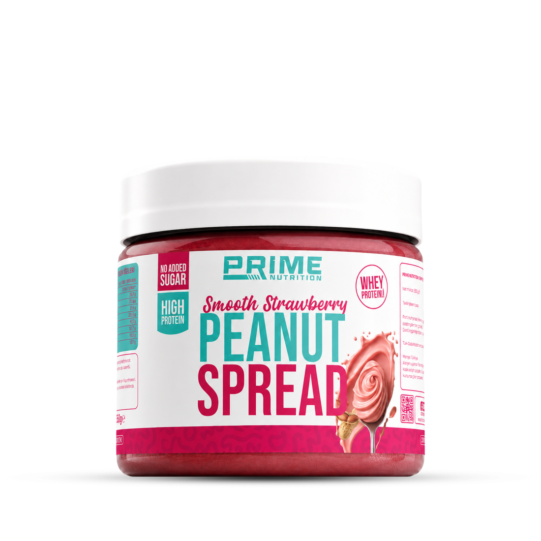 Prime Nutrition Smooth Peanut Protein Spread 350 gram Strawberry
