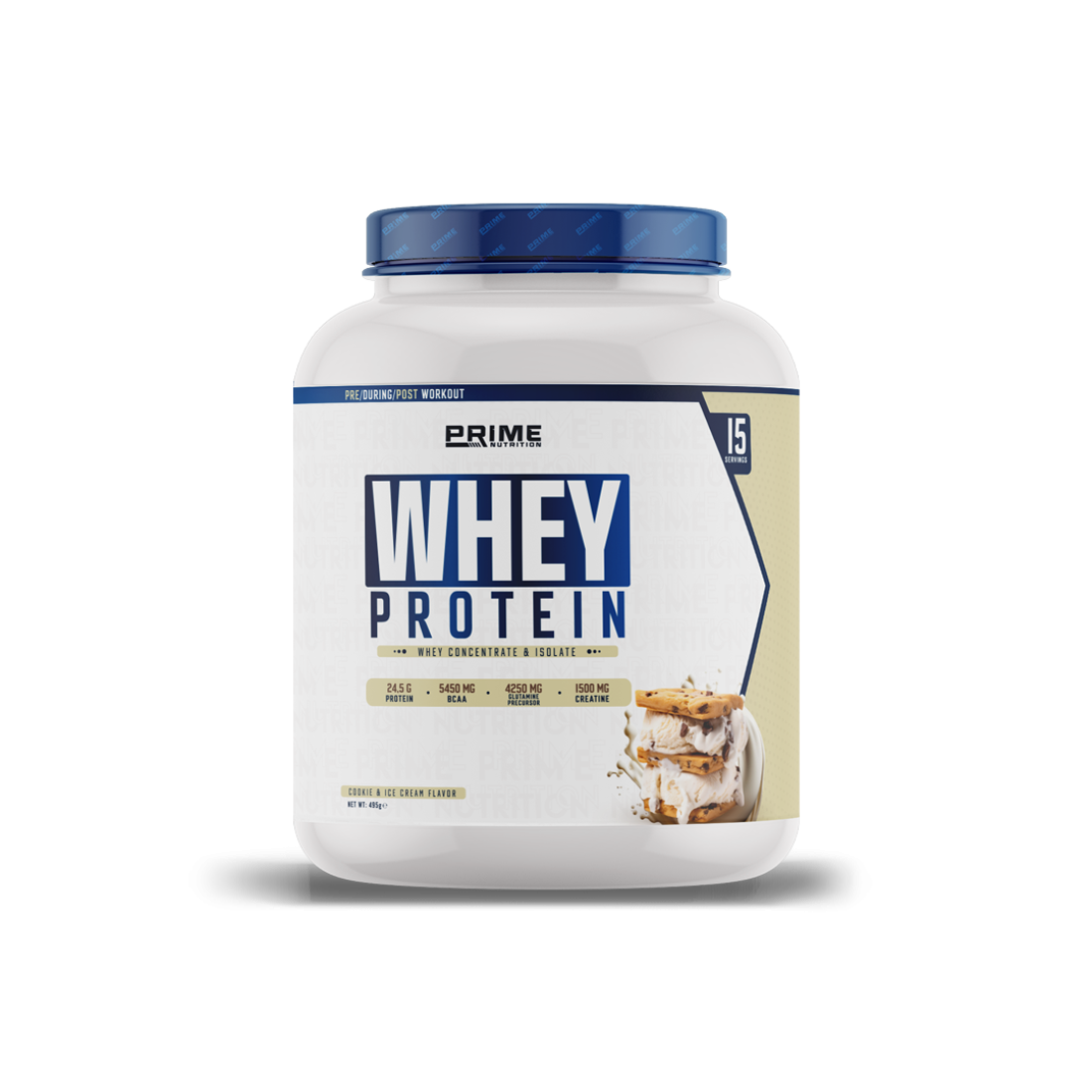 Prime Nutrition Whey Protein 495 gram Cookie & Ice Cream