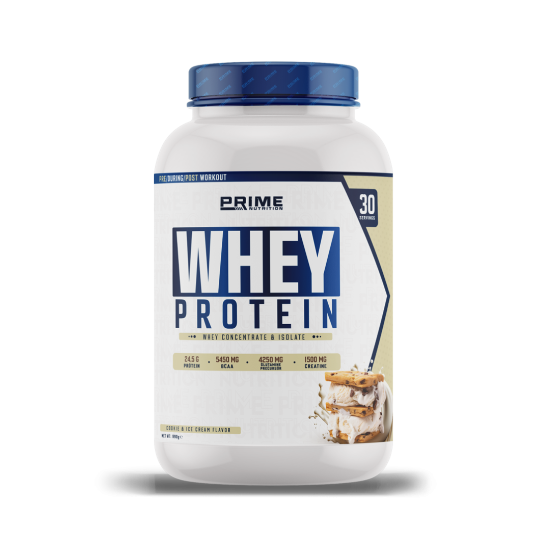 Prime Nutrition Whey Protein 990 gram Cookie & Ice Cream